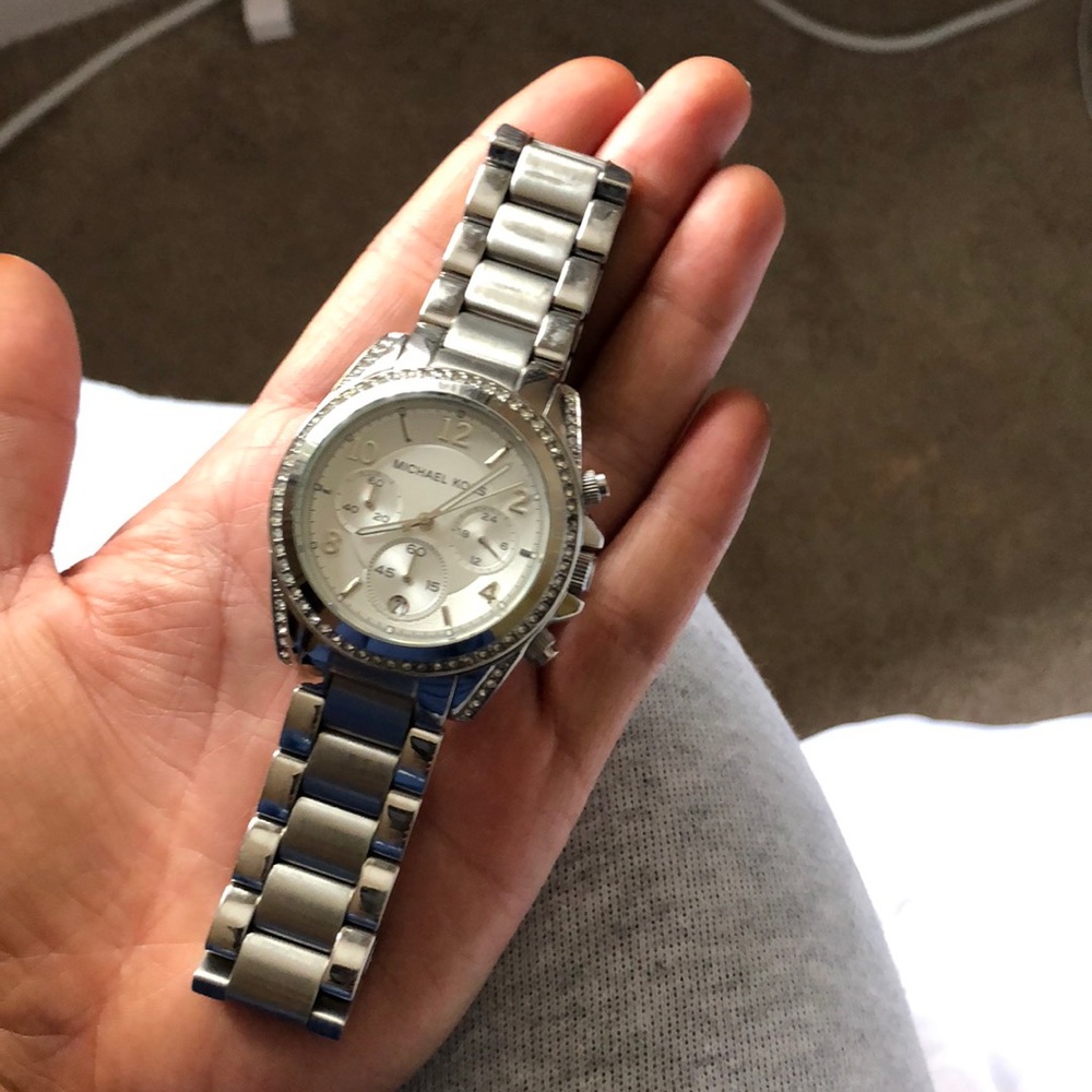 Michael kors sterling silver watch